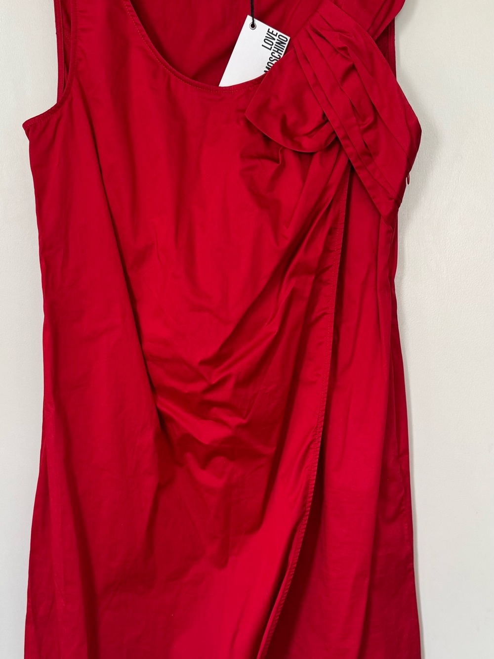 Moschino Love Red  Dress Size IT 46 US 10 NWT